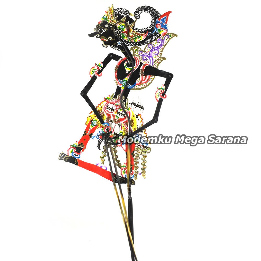 Wayang Kulit Kidangan Super Halus Tokoh Gatotkaca Gatotkoco - Hitam