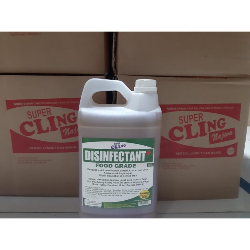 Disinfectant Food Grade Super Cling 5 Liter