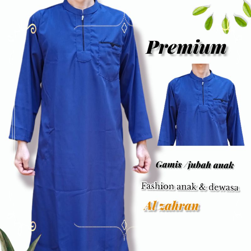 JUBAH ANAK /GAMIS ANAK USIA 2 4 6 8 10 12 14 TAHUN POLOS 02 AL MULK