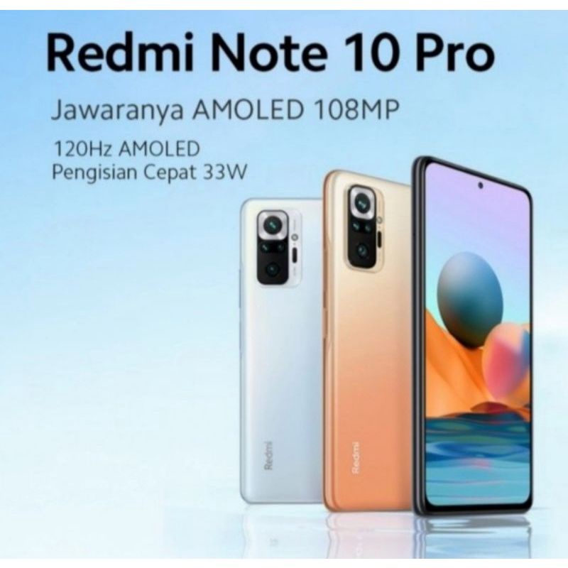Redmi note 10 Pro new garansi resmi xiaomi Indonesia