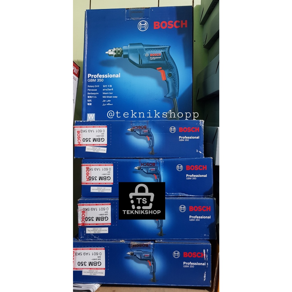 BOR BOSCH GBM 350 10MM / MESIN BOR TANGAN 10 MM / HAND DRILL MEREK BOSCH