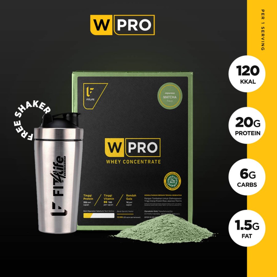 Fitlife Wpro 3.3lbs 50 Serving BPOM Fit life W pro Whey Protein