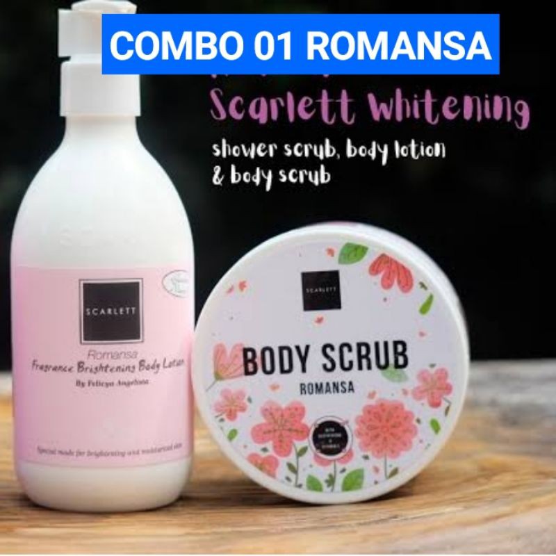 SCARLETT SCARLET PAKET WHITENING 2 IN 1 ORIGINAL BODY LOTION + BODY SCRUB