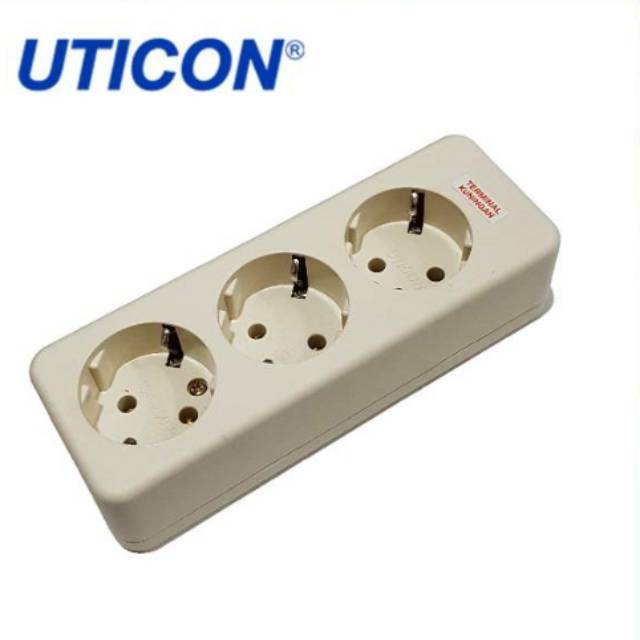 Stop Kontak Colokan Uticon 3 Lubang