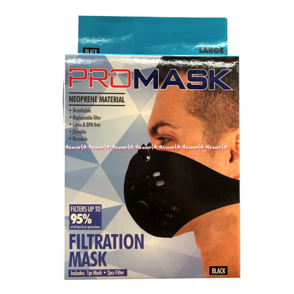 Promask Mesh Material 95% Filtration Masker Saat Berkendara Dimotor