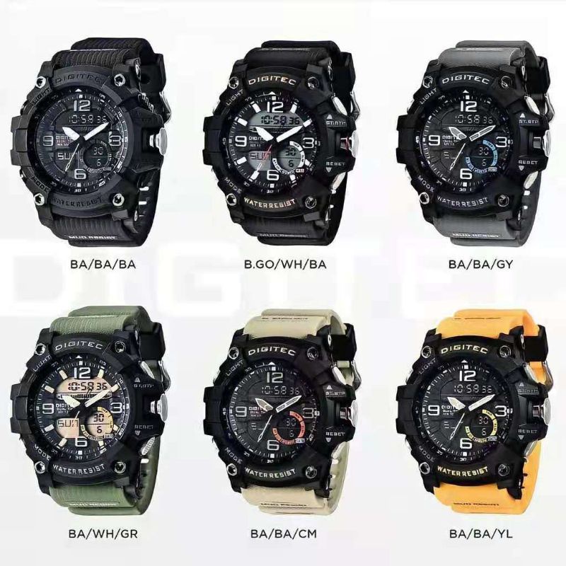 DIGITEC DA 2102 / DA-2102 / DA2102 / DG 2102 / DG2102 / Digitec 2102 Watch Jam Tangan ORIGINAL