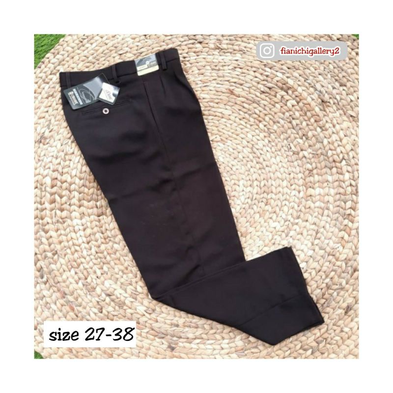 celana coklat tua panjang cardinal celana kerja pria formal kantor