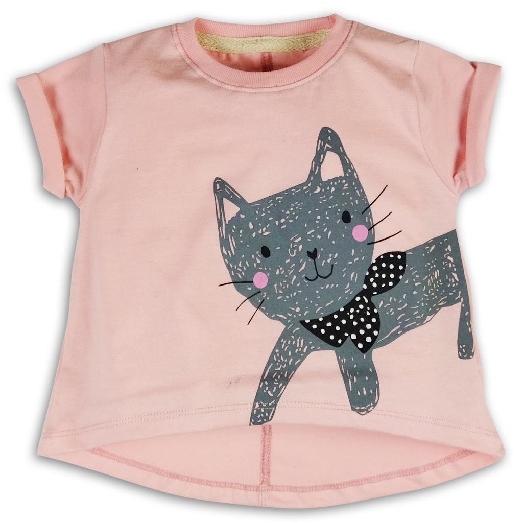 Bearhug Atasan Bayi Perempuan XAD6 Premium Printing Spandek Pink Color 6-18M-5