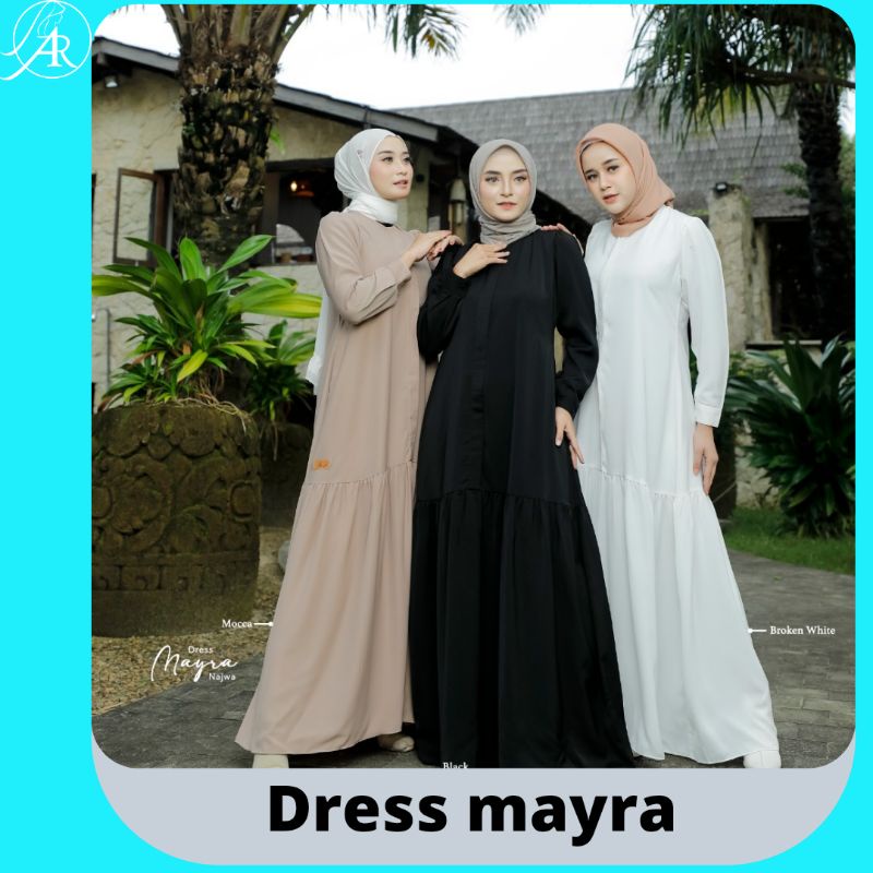 Arrafi✔️ Gamis Dress Mayra BY Arrafi Najwa Terbaru Terlaris 2022