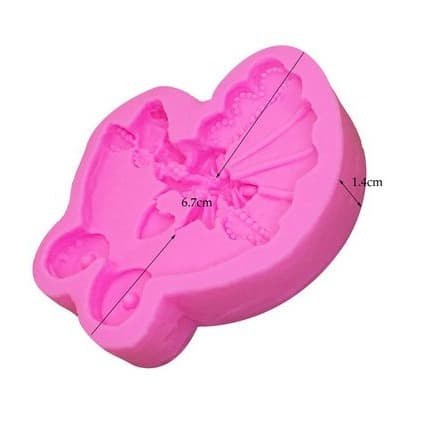 3D Silicone Mold Fondant Cake Decoration - Baby Stroller