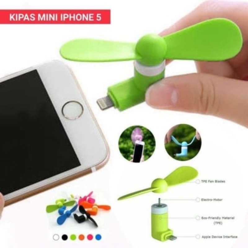 Kipas Mini USB Iphone Lightning / Mini Fan For Iphone