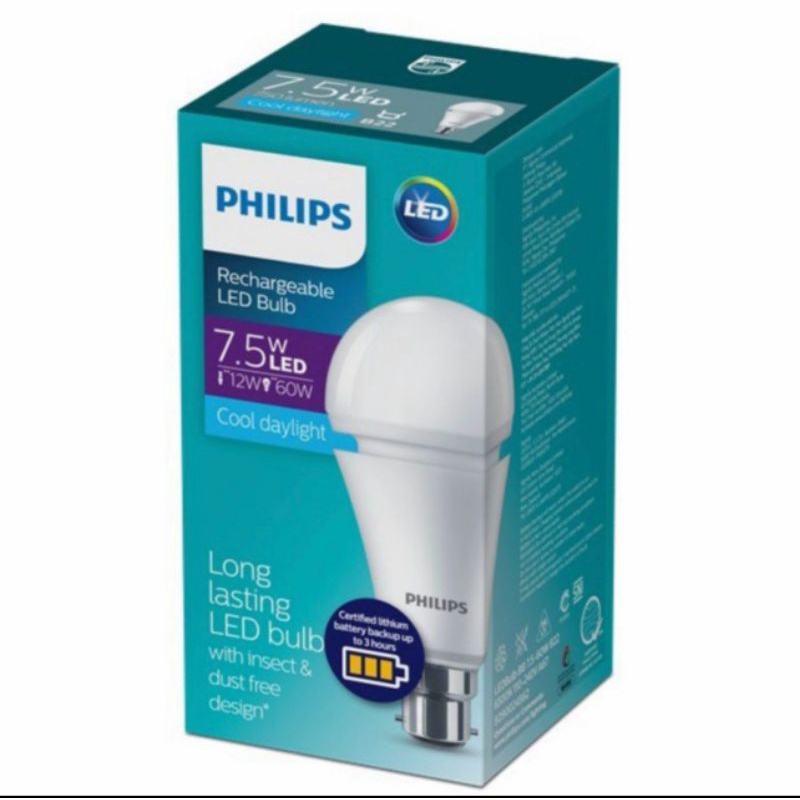 bohlam led emergency Philips 7.5 watt 7 watt lampu led emergency Philips 7,5 watt e27