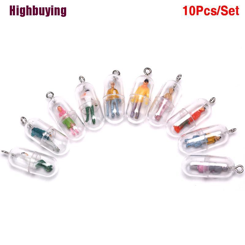 Hbid 10pcs Liontin Kapsul Lucu Charms DIY Untuk Membuat Perhiasan