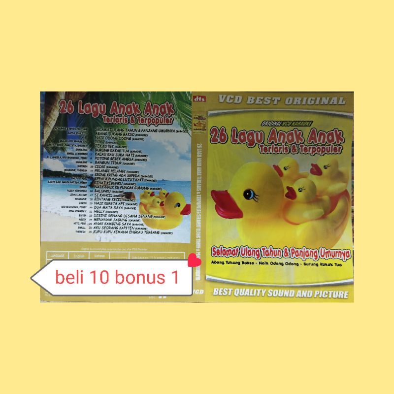 Kaset Lagu Anak " 26 Lagu Anak Anak Terlaris & Terpopuler "