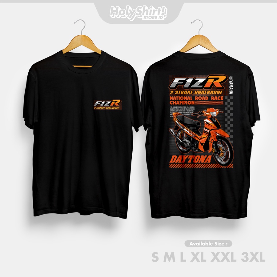 Kaos Baju Motor Yamaha F1ZR Orange Kaos Otomotif