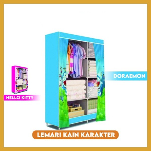 TURUN HARGA !!! Lemari Pakaian Portable Multifungsi Serbaguna Lemari Pakaian Termurah QJD/QJK