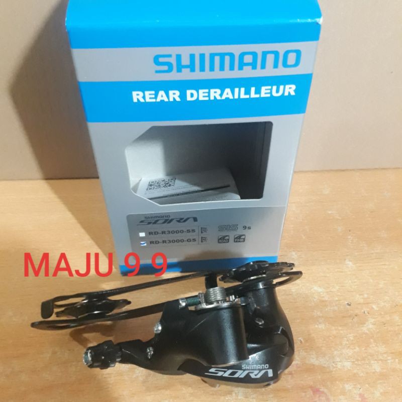 RD Rear Derailleur SHIMANO SORA 9 Speed R3000-GS Sepeda Lipat Roadbike Medium Cage Original