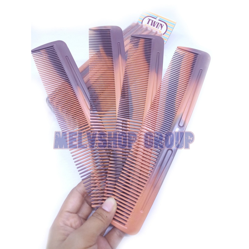 SISIR RAMBUT TWIN LURUS / SISIR TWIN COKLAT / BEAUTY COMB-2