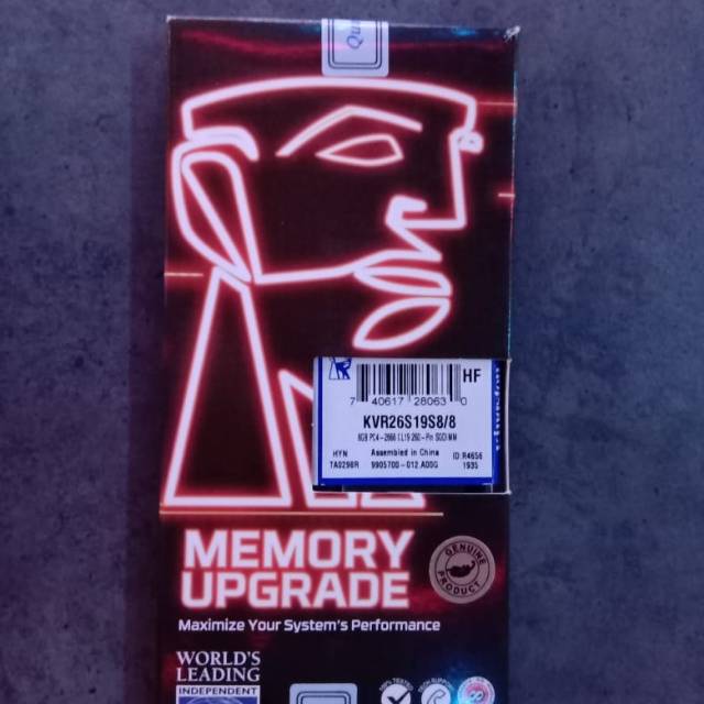 RAM LAPTOP KINGSTON 8GB DDR4-3200MHz