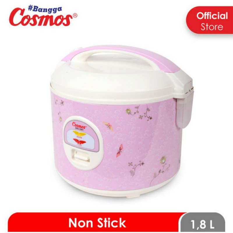 Rice Cooker Cosmos CRJ 3301 1,8 Liter 3 in 1 Magic Com Cosmos 3301 Penanak Nasi Cosmos CRJ-3301