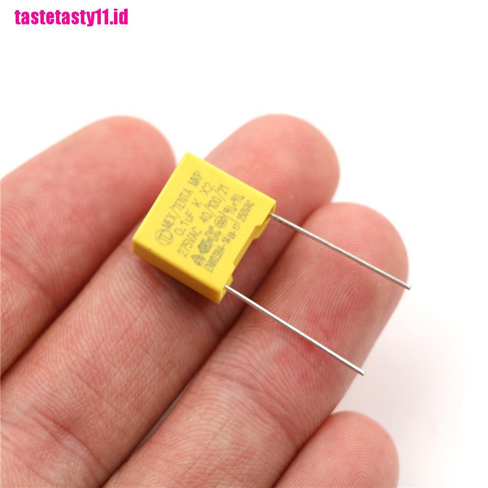 【TTID】20Pcs 0.1UF X2 104 100NF 275V 10mm Regulation DIP Polypropylene Film Capa