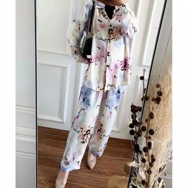 nayla one set/ baju setelan kekinian/ baju wanita kekinian/ setelan wanita kekinian