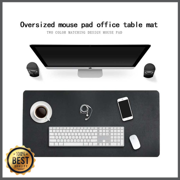 TG-MP013 Office Mouse Pad XL Desk Mat Bahan Kulit - A47780