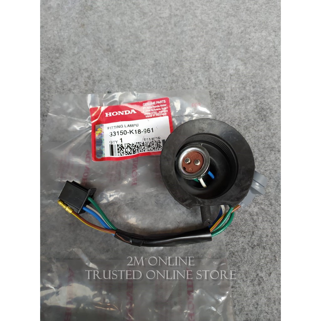 2m FITTING SOCKET COP LAMPU DEPAN CB VERZA ORI AHM 33150-K18-961