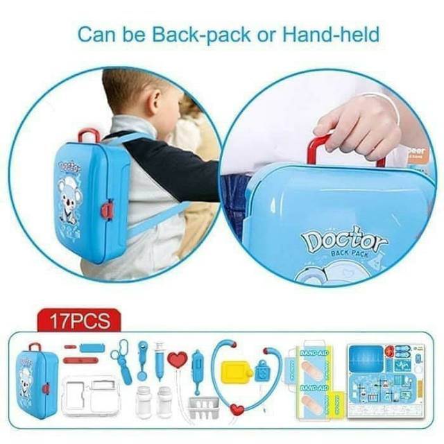 Mainan Doctor Back Pack |mainan anak anak dokter bisa di jadikan tas