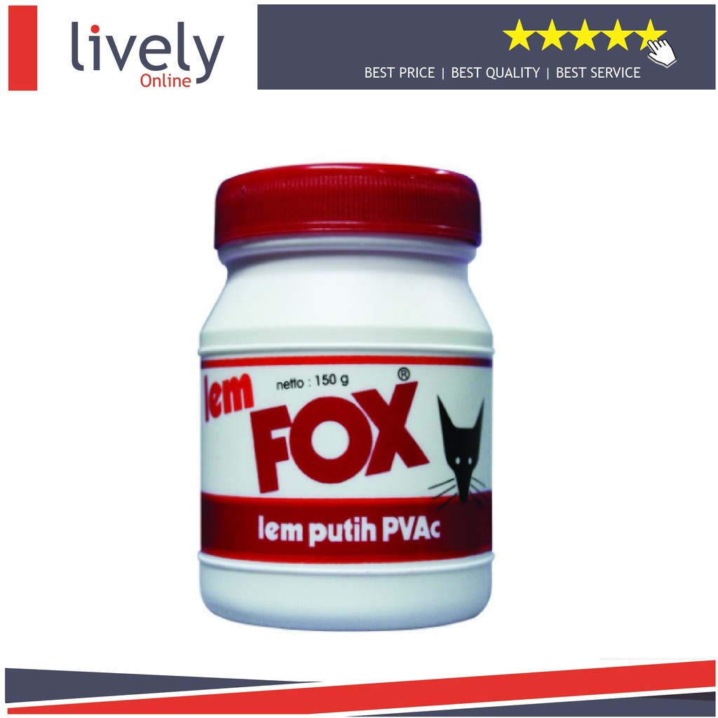 LEM FOX 150 GRAM LEM PUTIH PVAC