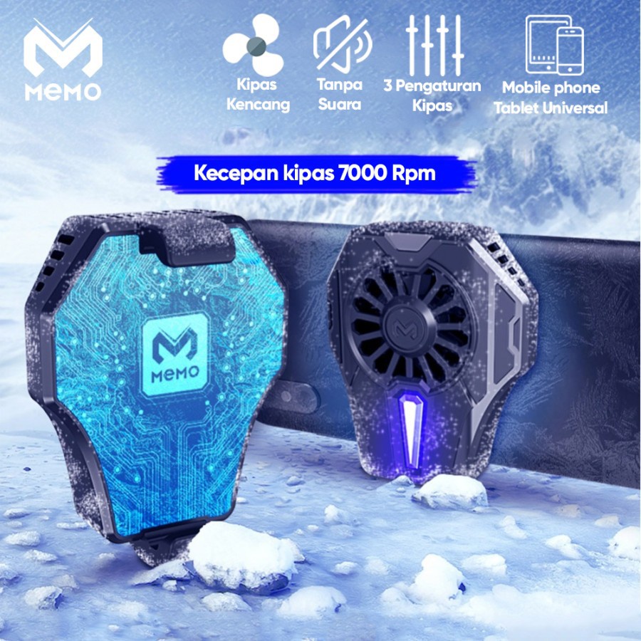 Memo DL01 Mobile Phone Cooler Gaming Original Kipas Pendingin HP Memo DL-01 - Kipas Pendingin Gaming