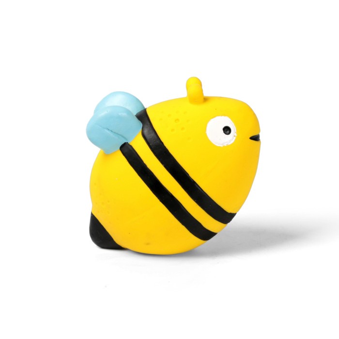 Q-MONSTER Pet Dog Squeaky Rubber Toy Mainan Anjing FRUIT LEMON BEE