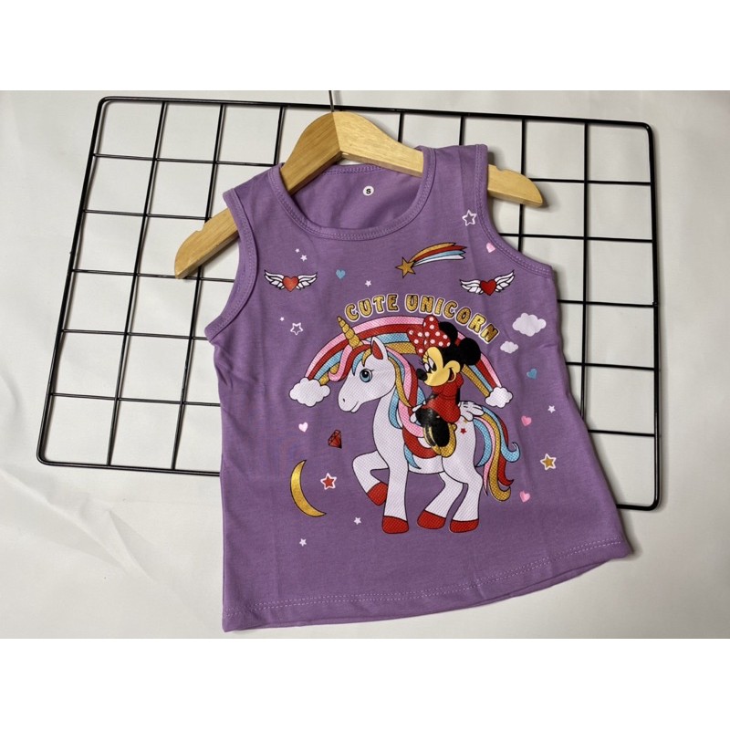 Singlet anak perempuan (CUTE UNICORN)1-10 tahun