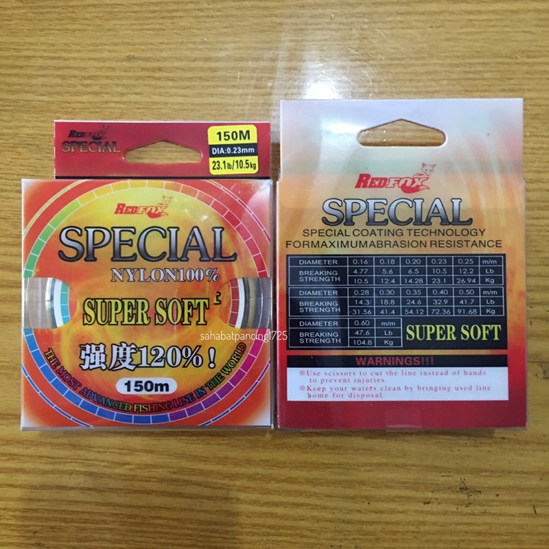 Senar Redfox Special Nylon 100% Super Soft 150m (0.23 mm - 0.40mm)