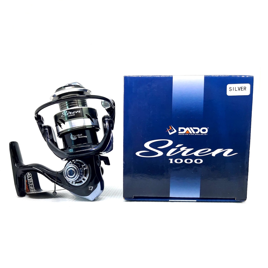 Reel Pancing DAIDO SIREN 1000-4000 ONE WAY 5+1BB Drag 9Kg Sangat KUAT dan MURAH