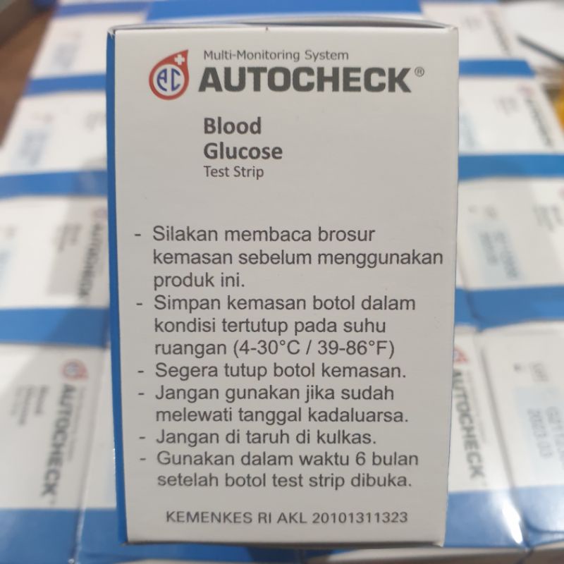 Autocheck Blood Glucosa Test Strip Gula Darah