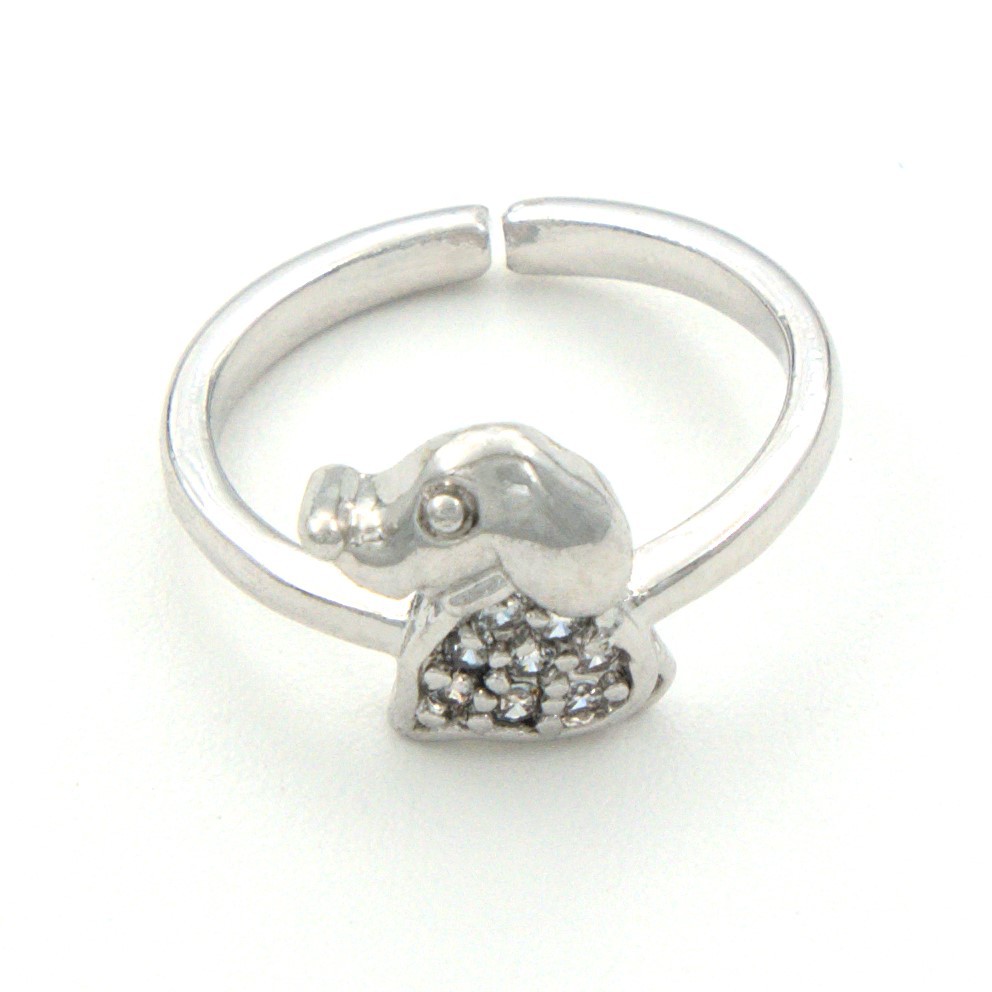 Cincin Anak Perempuan Stainless Perak / Kids Silver Plated Ring RCA10