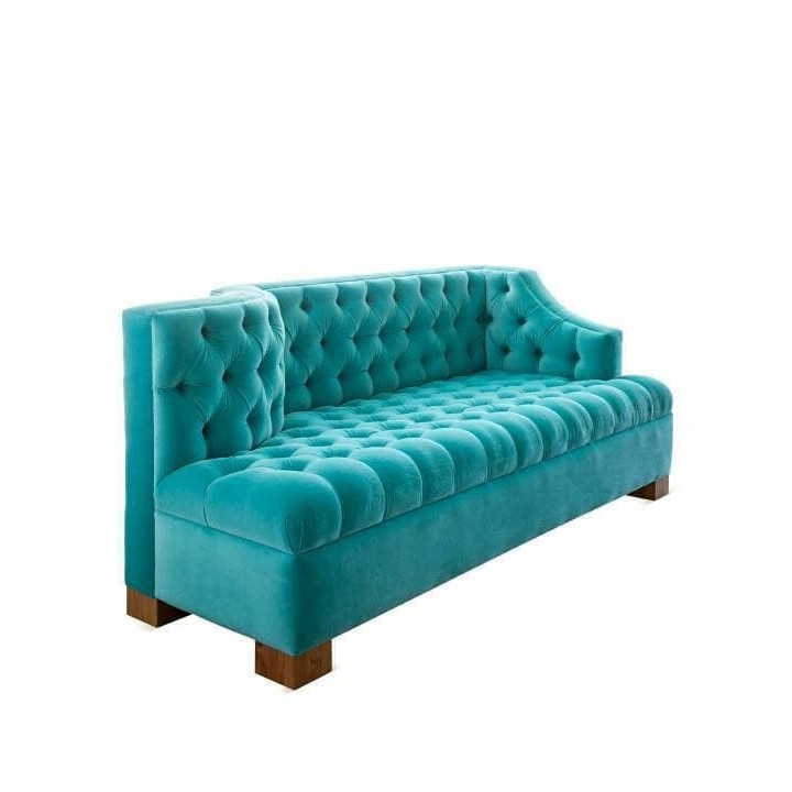 kursi sofa al motif kain bludru