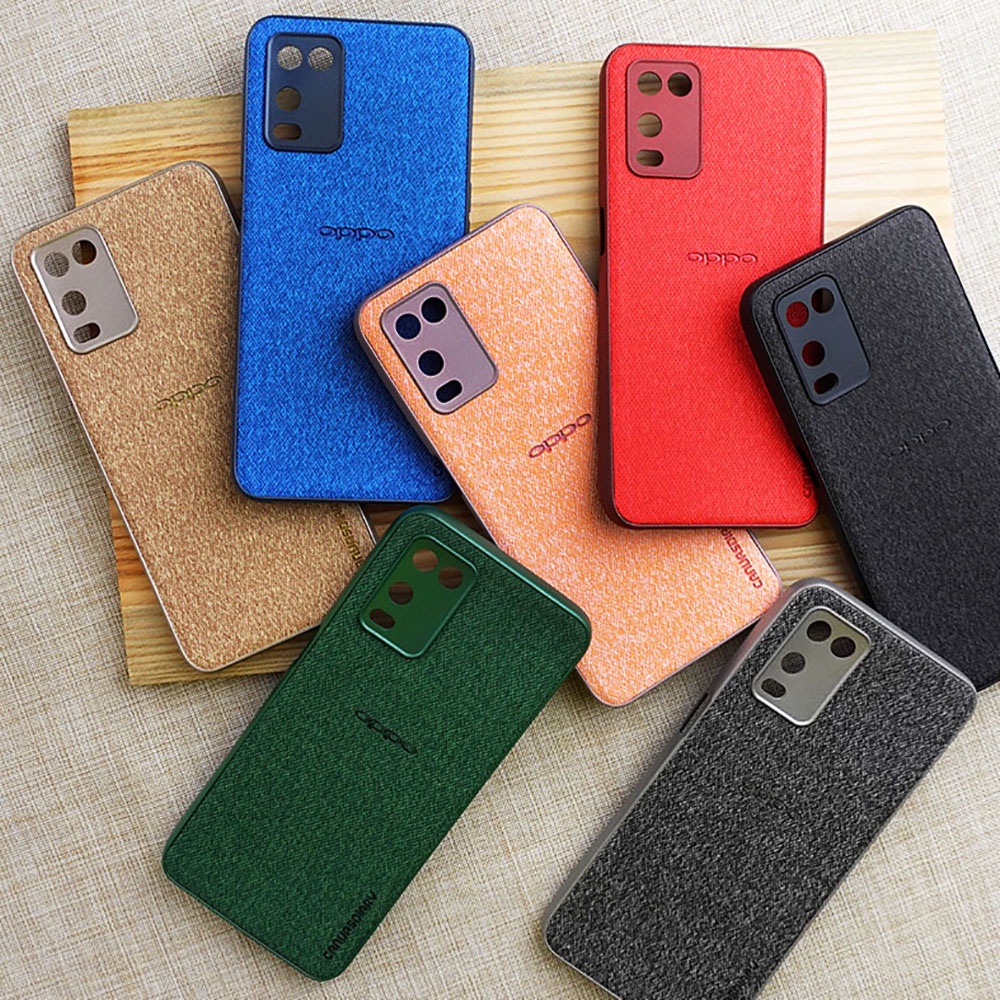 CASE CANVAS DENIM SAMSUNG A22 5G S21+ S21 ULTRA  A15 A16 A3S A54 A71 A92 A9 2020 RENO 4F 5 5F 8 C20 V20 SE Y20  NOTE 4