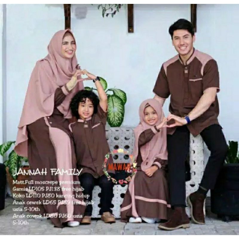 JANNAB / ZARA / BAROKAH COUPLE FAMILY / BAJU LEBARAN KELUARGA