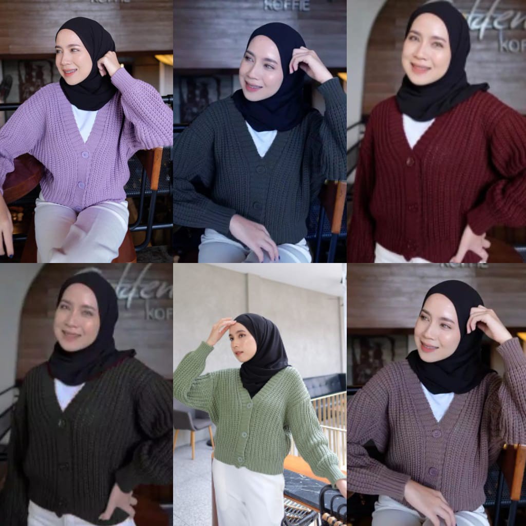 ARSY CARDY / CROP CARDY WANITA / Cardigan Crop / Cardy Rajut / Outer Wanita / Cardigan Rajut Wanita-8