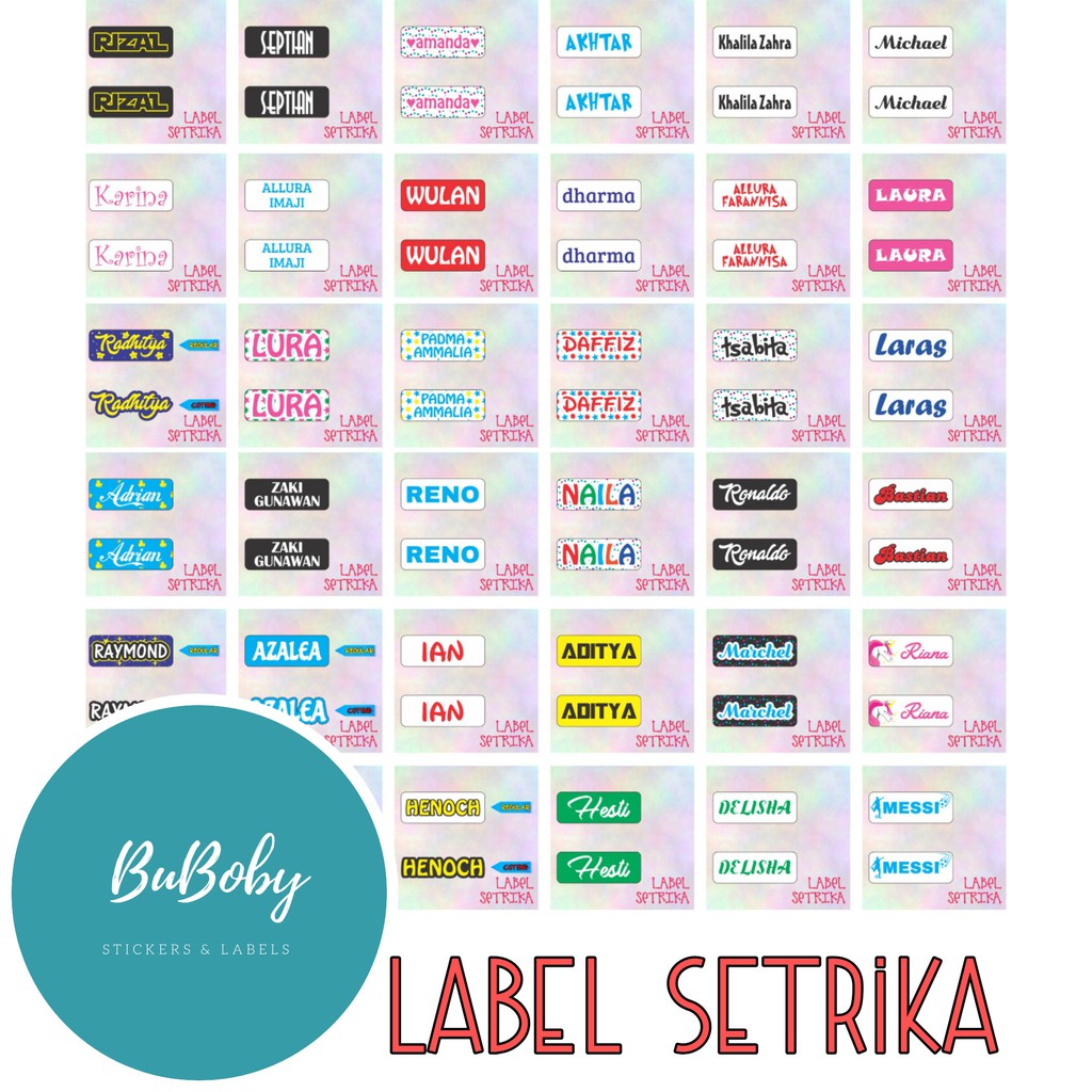

Label Setrika/Sablon Setrika 3