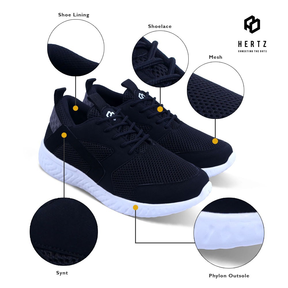 Sepatu Sneaker terbaru H 2254 Sepatu Pria model dari brand hertz murah berkualitas