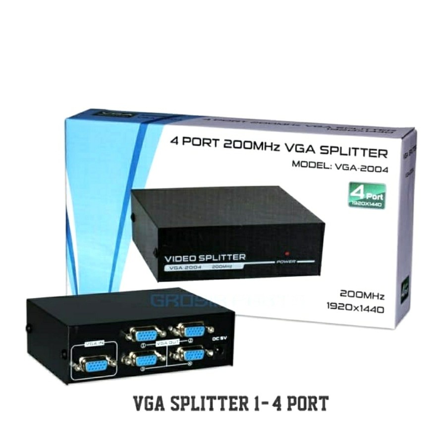 Vga Spliter 4 Port Vga Splitter 4port 1-4 Port