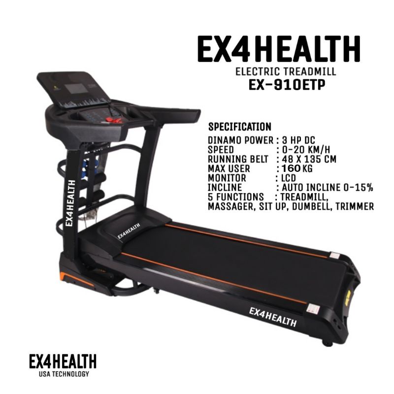 Treadmill EX4HEALTH EX-910 ETP