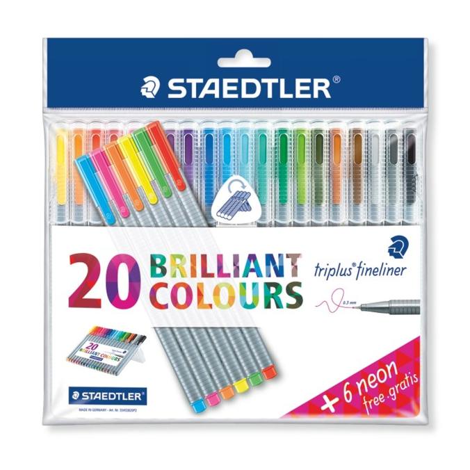 

[COD] Staedtler Triplus Fineliner 334 SSB20P2 - Set Pulpen Warna BERMUTU Kode 324