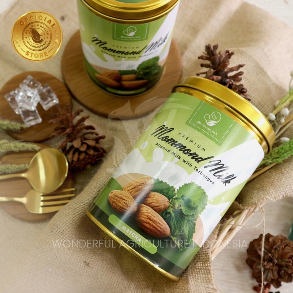 [LIMITED EDITION] Mommond Premium : Pelancar ASI Booster Almond Plus++ Ekstrak Torbangun ASI Booster Almond Torbangun-Matcha