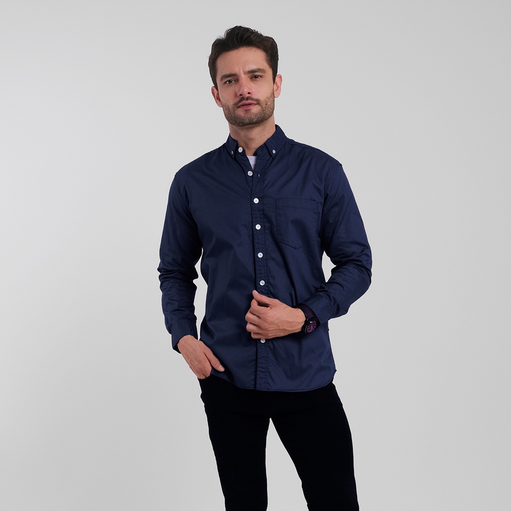 Maydee Tunik Aiko Couple Atasan Tunik Couple Kasual Premium-Aiko Navy Pria