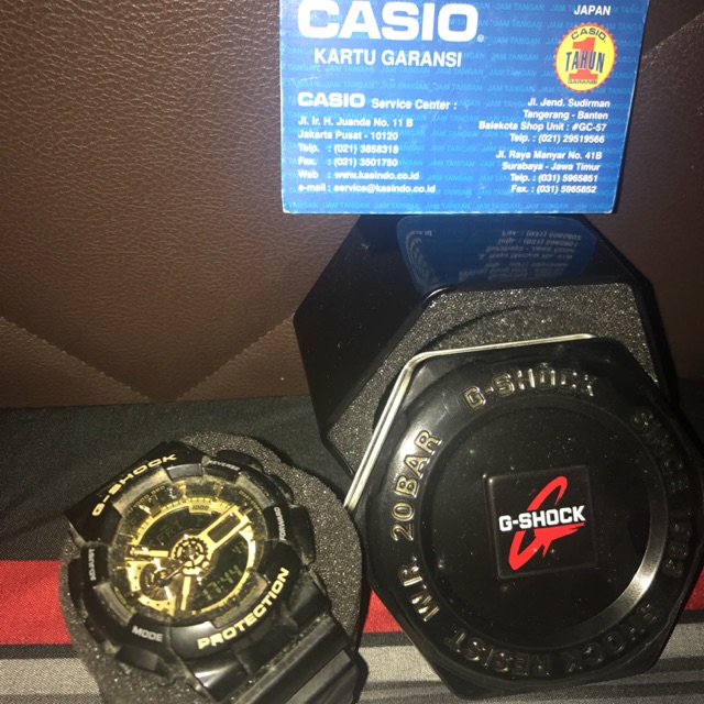 Casio G-SHOCK WR 20BAR SHOCK RESIST ORIGINAL HANYA 750 rb nego