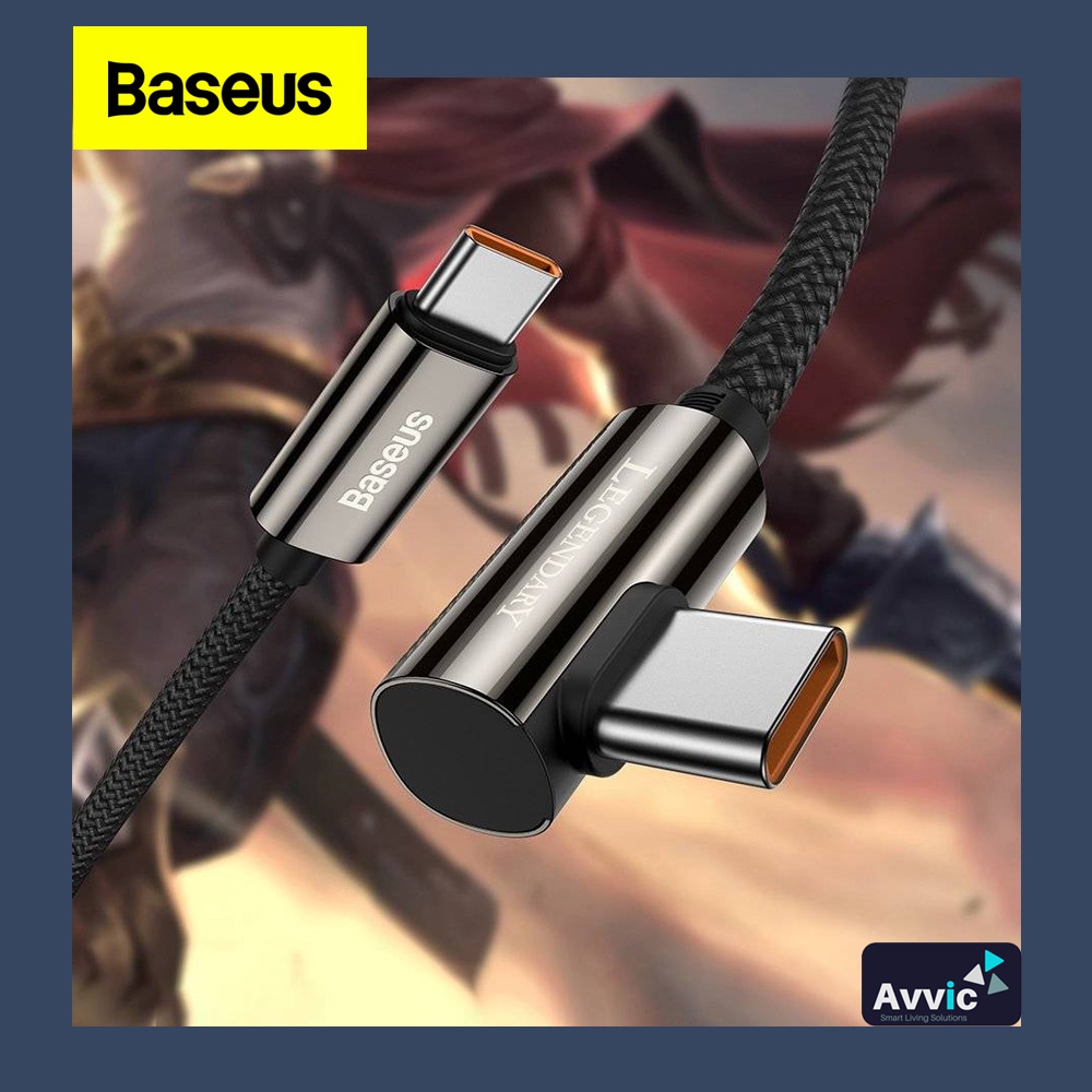BASEUS Kabel Data Gaming Type C to Type C Fast Charging 100W 1-2M